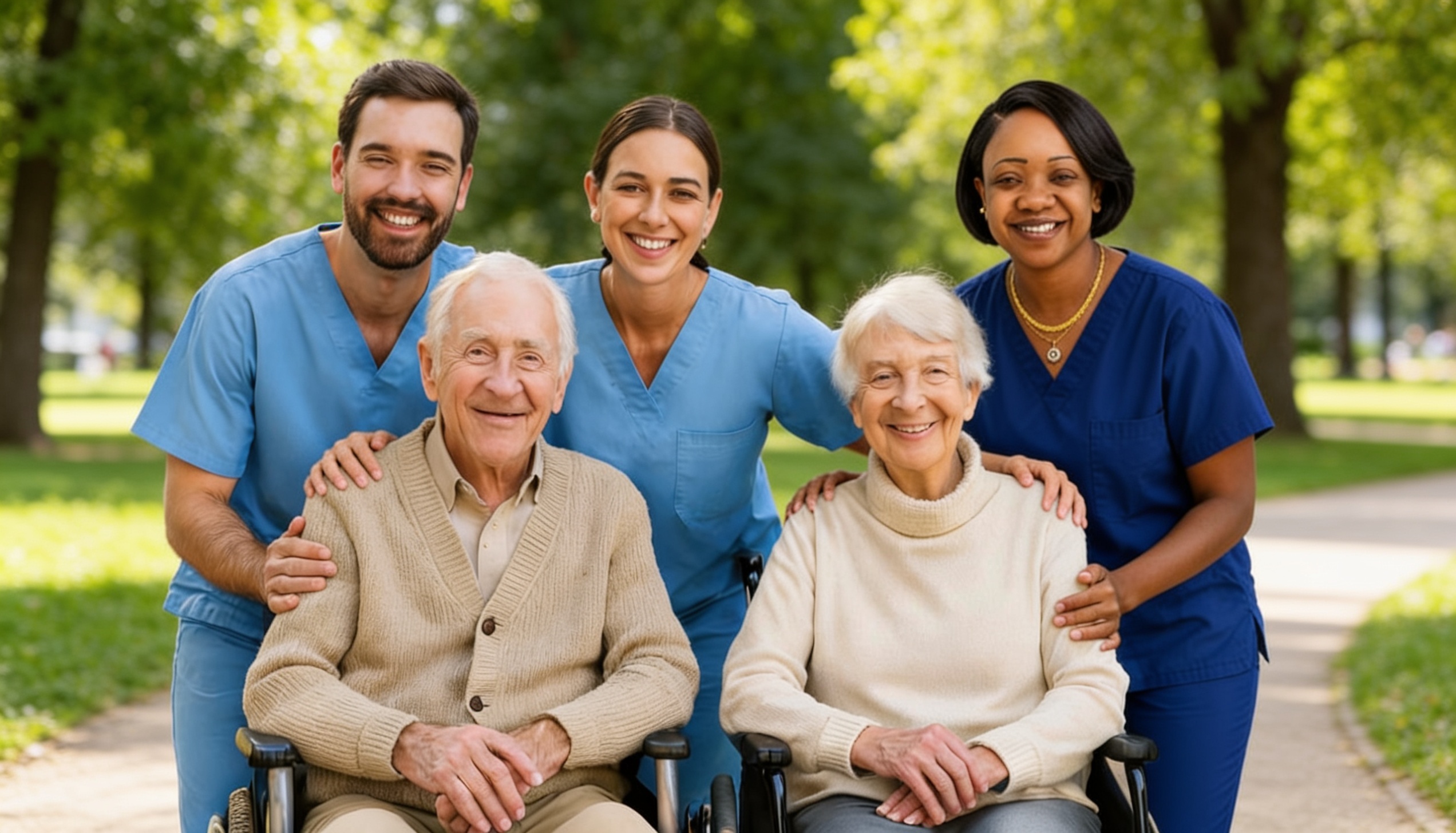 Treasure Healthcare employees providing compassionate support